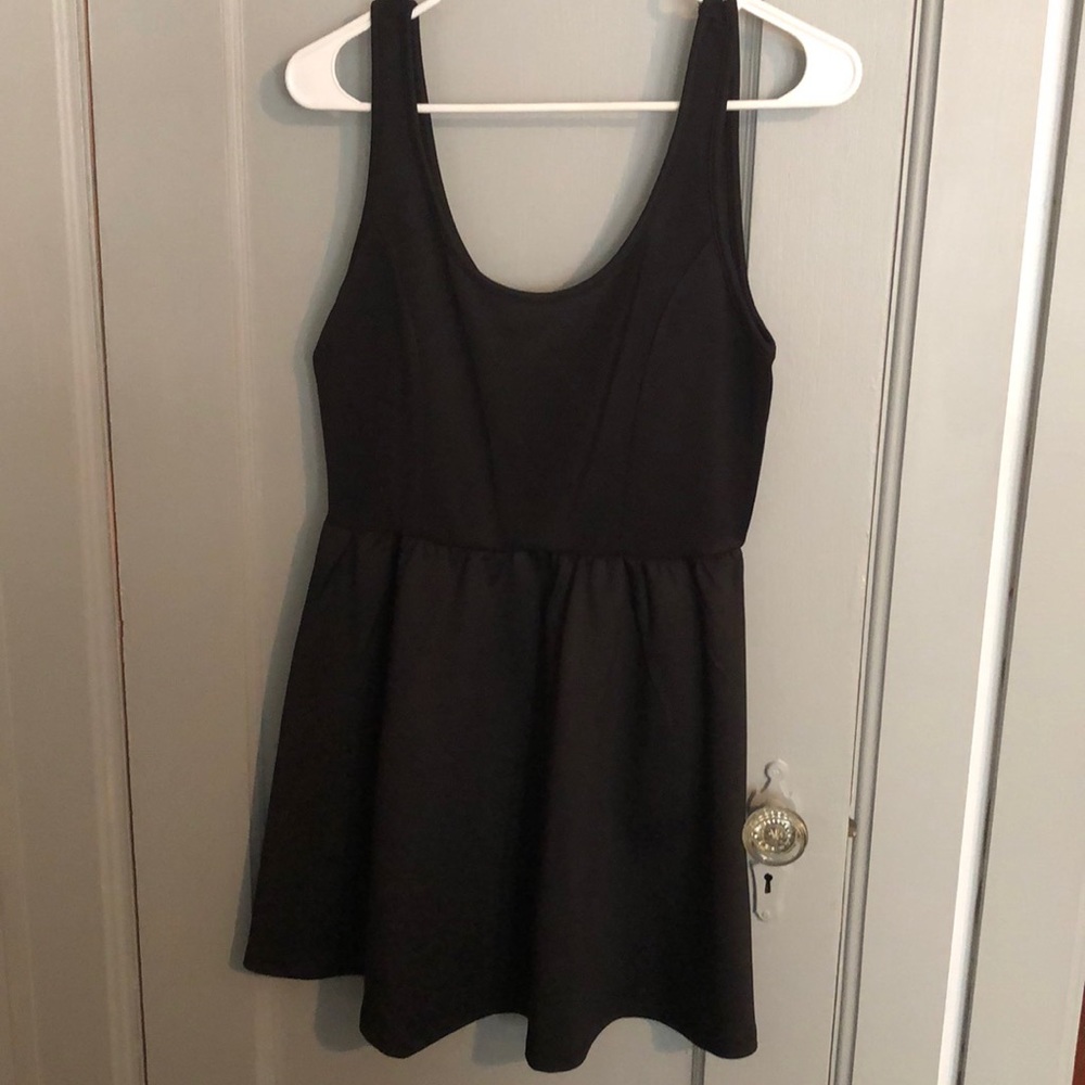 Black mini dress